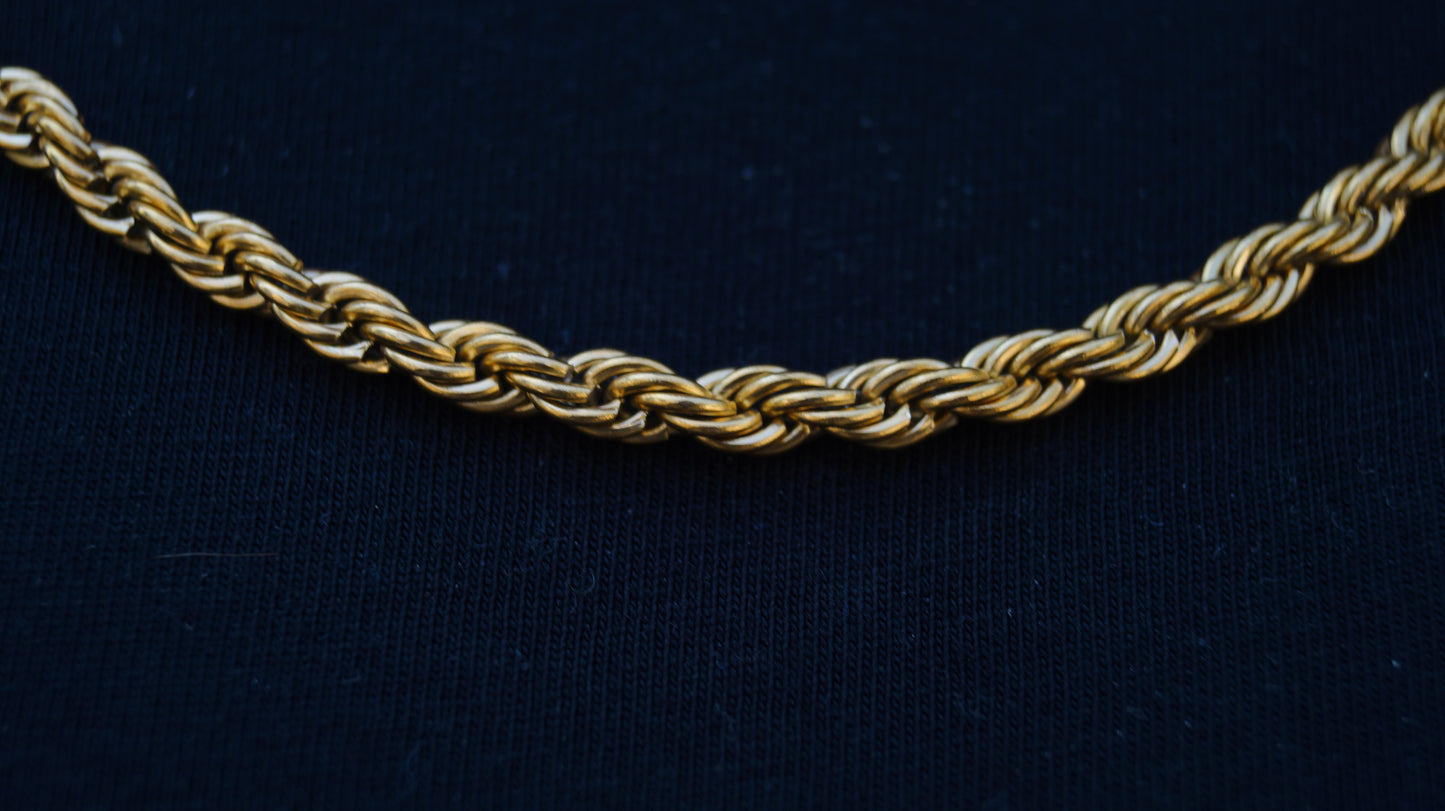 Cadena Turbillon Dorada Haston - 70cm